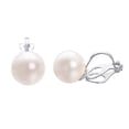 thumbnail image 1 of Yoursfs 10mm White Faux Pearl Clip on Earrings for Women Silver Non Pierced Clip Earrings Non Painful for Bridal  Wedding Jewelry, 1 of 5