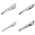thumbnail image 1 of Yoursfs 4-Piece Tie Clip Set for Men's Gold Plated Silver Tie Bar Clip Father's Day Jewelry Gifts, 1 of 5