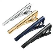 Yoursfs 4Pcs Tie Clips for Men Bar Clip Set Regular Ties Necktie Suitable for Wedding Anniversary Business and Daily Life