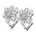 thumbnail image 1 of Yoursfs 925 Sterling Silver Earring Clip Zircon Snowflake Earrings Women Fashion Accessories Gifts, 1 of 5