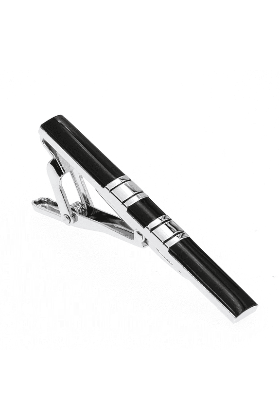 Black Classic Skiny Tie Clips for Men Stainless Steel Regular Tie Bar Pins,Suitable for Formal Business Wedding Christmas Fathers Day Gift
