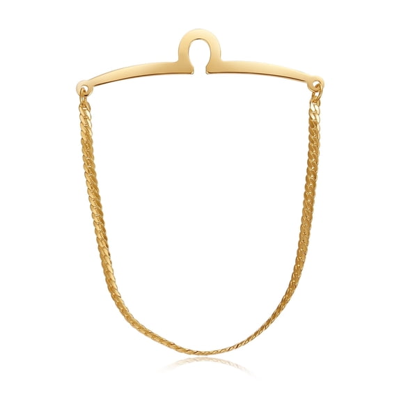 Single Loop Cut Chain Yoursfs Brand Gold Tie Chains for Neckties Mens Gold Plated Single Loop ...