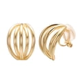 thumbnail image 1 of Yoursfs Simple Gold Claw Clips Earring For Women Non Pierced  Ear Gold Plated Clip on Earrings Fashion Jewelry, 1 of 5