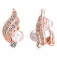 thumbnail image 1 of Yoursfs Clip on Pearl Earrings for Women Bridal Wedding Gold Plated and Faux Pearl with Cubic Zirconia Clip Earrings Non Pierced Ear Jewelry, 1 of 6