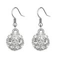 thumbnail image 1 of Yoursfs Cubic Zirconia Crystal Ball Earrings for Women White Gold Plated Hypoallergenic Fishhook Dangle Earrings for Wedding Prom, 1 of 5