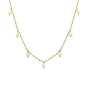 YOURSFS Gold Choker Pearl Necklace for Women Small Pearl Bead Chain Necklace Wedding Jewelry Gifts