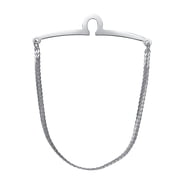 Yoursfs Sliver Tie Chain for Men Gold Plated Single Loop Tie Bar/Pin/Clasp Chain Mens