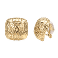 thumbnail image 1 of Yoursfs Large Chunky Gold Clip on Earrings for Women Gold Plated Textured Thick Big Earrings Non Pierced Ears Fashion Prom Wedding Jewelry, 1 of 6