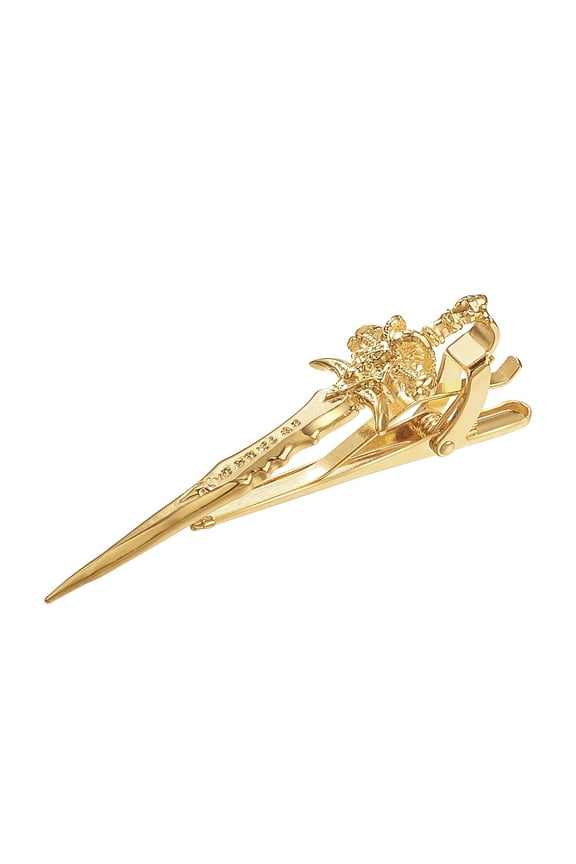Master Sword Tie Clip for Groom Gold Tie Holder Clip Vintage Cool Tie Clips Classic Personalized Tie Clip Wedding Jewelry