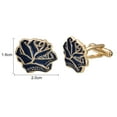 thumbnail image 1 of Yoursfs Men's Blue Cufflinks Funny Blue Flower Cufflinks Personalized Wedding Party Jewelry, 1 of 6