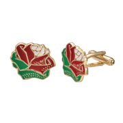 Yoursfs Mens Colorful Cufflinks Fun Flower Cufflinks Personalized Wedding Party Jewelry