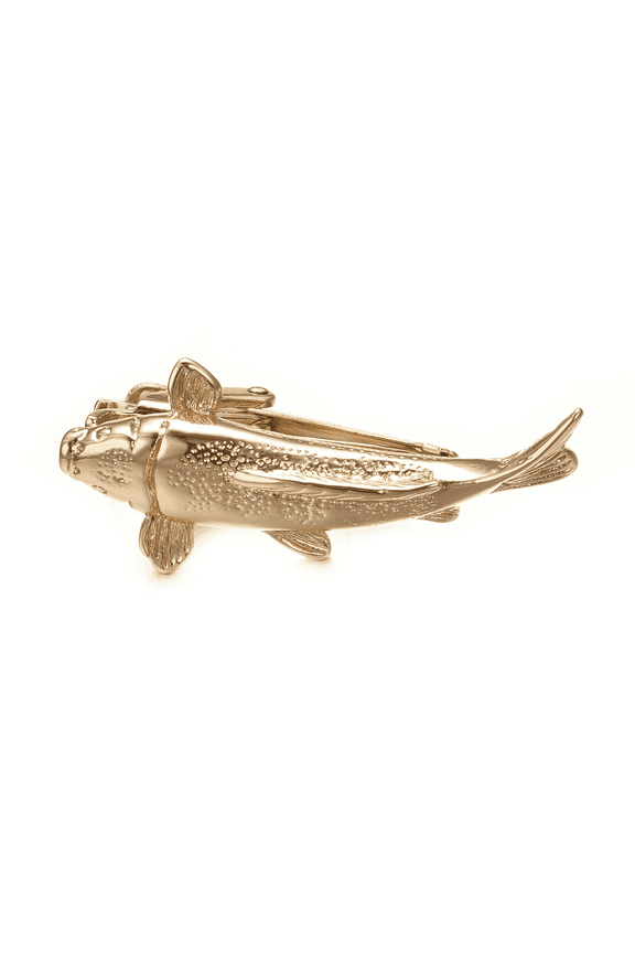 Personalized Goldfish Tie Clips for Men Gold Plated Koi Tie Pins Novelty Fish Clips Mens Jewelry Gifts