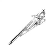 Yoursfs Scottish Sword Tie Clips for Mens Tie Pin Accessories Jewelry Stainless Steels Silver Tie Bar