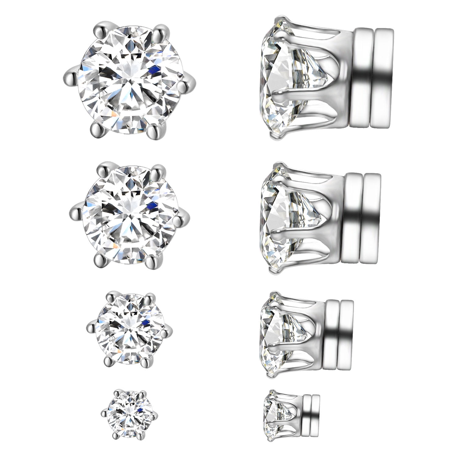 Yoursfs Stainless Steel Earring Stud Earrings Set for Men