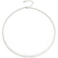 thumbnail image 1 of Yoursfs Small Pearl Choker Necklace for Women White  Single Strand Pearl Beaded Necklace Strand Jewelry Gifts 17.7” + 2” Extender, 1 of 5