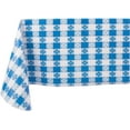 thumbnail image 1 of Yourtablecloth Checkered Vinyl Tablecloth with Flannel Backing for Restaurants, Picnics, Bistros, Indoor and Outdoor Dining Blue and White, 52X70 Rectangle/Oblong, 1 of 6