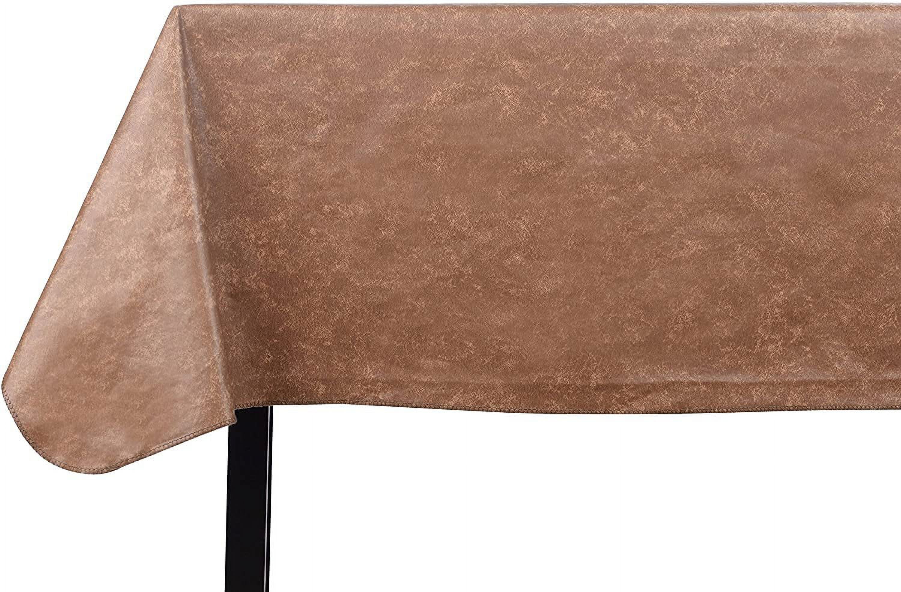 Yourtablecloth Heavy Duty Vinyl Rectangle or Square Tablecloth 6 Gauge Heavy Duty Tablecloth