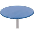 thumbnail image 1 of Yourtablecloth Heavy Duty Vinyl Round Fitted Tablecloth Table Cover with Flannel Backing Vibrant Colors Elasticized Tablecloth Great for Indoor and Outdoor Dining and Playing Cards 60 Royal Blue, 1 of 7