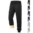 thumbnail image 1 of Yourumao Fleece Sweatpants for Men Drawstring Elastic Waist Joggers with Sherpa Lined Winter Warm Athletic Sweatpant with Pockets, 1 of 7