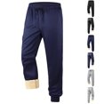 thumbnail image 1 of Yourumao Fleece Sweatpants for Men Drawstring Elastic Waist Joggers with Sherpa Lined Winter Warm Athletic Sweatpant with Pockets, 1 of 7