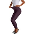 thumbnail image 1 of Yourumao Jeggings for Women High Elastic Waist Faux Denim Jeans Skinny Cropped Denim Pants Stretchy Summer Casual with Pocket, 1 of 9