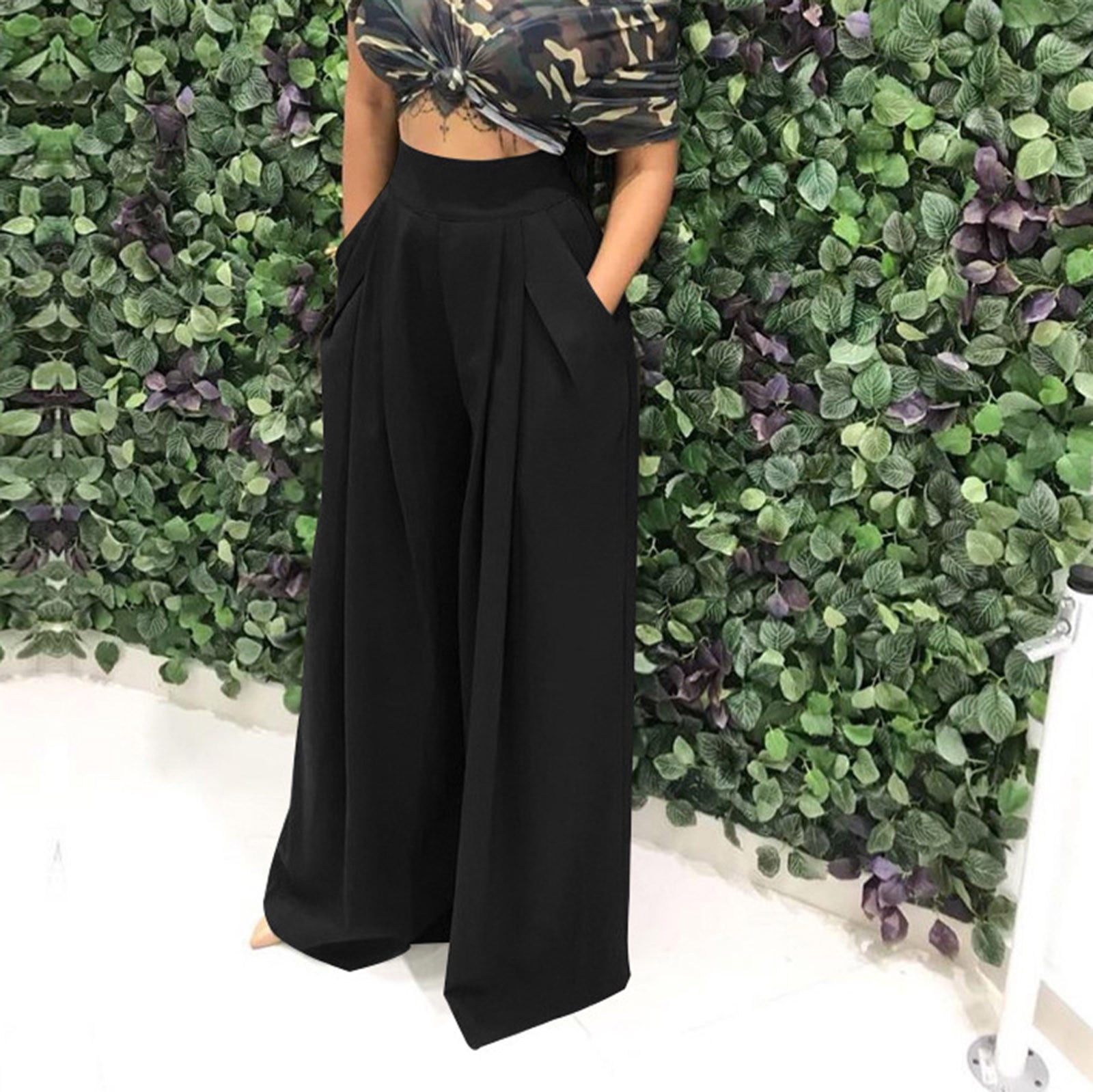 Pleated Wide-Leg Pants main image 1