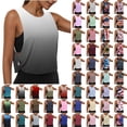 thumbnail image 1 of Yourumao Womens Athletic Tank Tops Gradient Cut Out Sleeveless Tshirts Crewneck Lightweight Workout Shirts Casual Gym Yoga Tees, 1 of 8