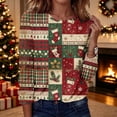 thumbnail image 1 of Yourumao Womens Christmas Shirts Long Sleeve Graphic Tees for Christmas Party Crewneck Loose Casual Plus Size Tops for Winter, 1 of 8