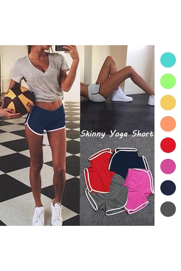 Yourumao Womens Dolphin Shorts Comfy Elastic Waisted Shorts Strethcy Casual Running Shorts Athletic Workout Pants