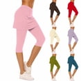 thumbnail image 1 of Yourumao Womens Tennis Skorts with Capri Leggings High Waist Skirted Capris Comfy Solid Yoga Pants Sporty Pickleball Skirt, 1 of 6