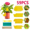 thumbnail image 1 of Yous Auto Yellow Sticky Fly Trap Dual-Sided Sticky Trap Plastic Bug Insect Gnat Traps Sticky Board for Mosquitos Fungus Gnats, Flying Aphid, Whiteflies, Leaf Miners, 1 of 8