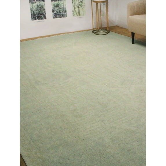 Yousafi Qaragoz Ivory/Grey Rug, 9'11" x 13'8"