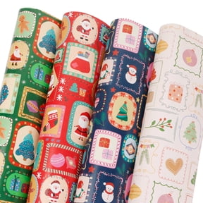 Christmas Wrapping Paper with Character Designs