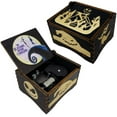 thumbnail image 1 of Youtang The Nightmare Before Christmas Music Box Clockwork Wind up Engraved Wood Musical Gift for Christmas,Birthday,Valentine's Day(Image1), 1 of 5