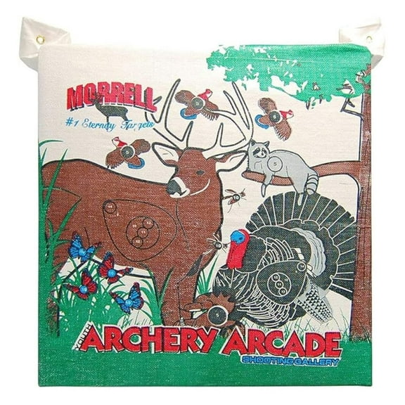 Youth 18 Pound Children's Arcade Field Point Archery Bag Target for 30 Pound Bows with 2 Shooting Sides and Over 20 Animals