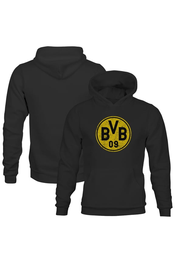 Youth 1863FC Black Borussia Dortmund Color Badge Fleece Hoodie