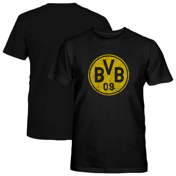 Youth 1863FC  Black Borussia Dortmund Mono Badge T-Shirt