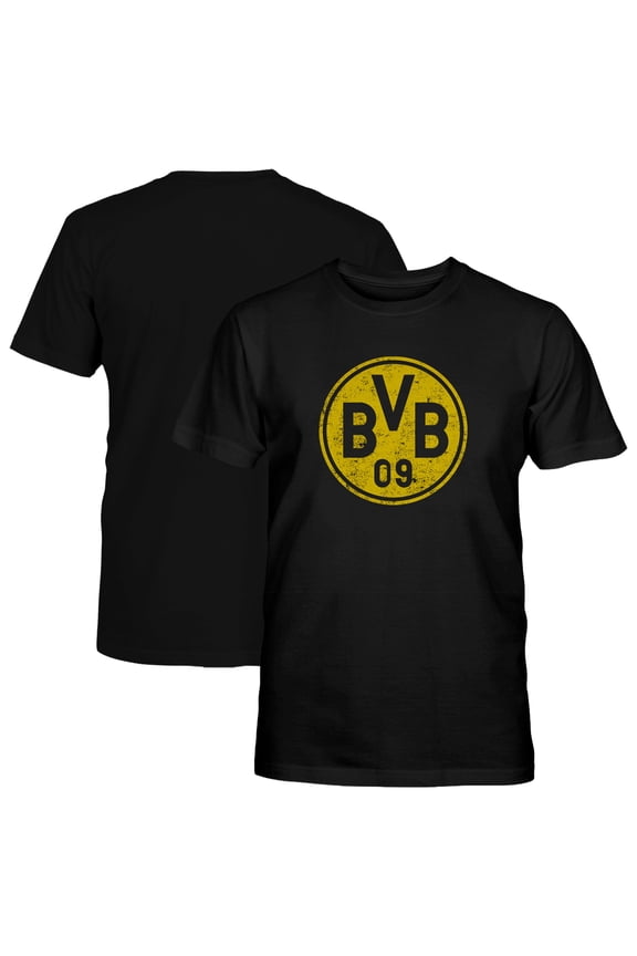 Youth 1863FC Black Borussia Dortmund Mono Badge T-Shirt