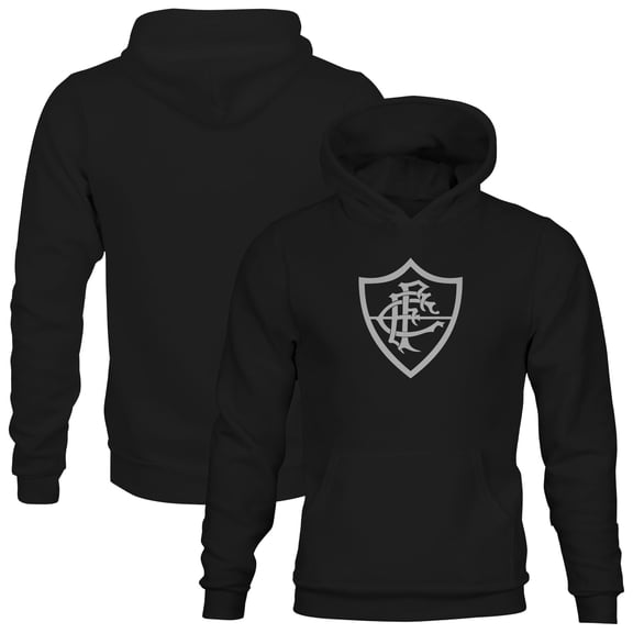 Youth 1863FC  Black Fluminense FC Mono Badge Fleece Hoodie