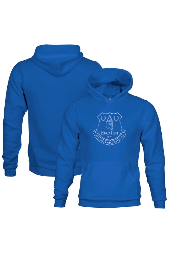 Youth 1863FC Blue Everton Mono Badge Fleece Pullover Hoodie