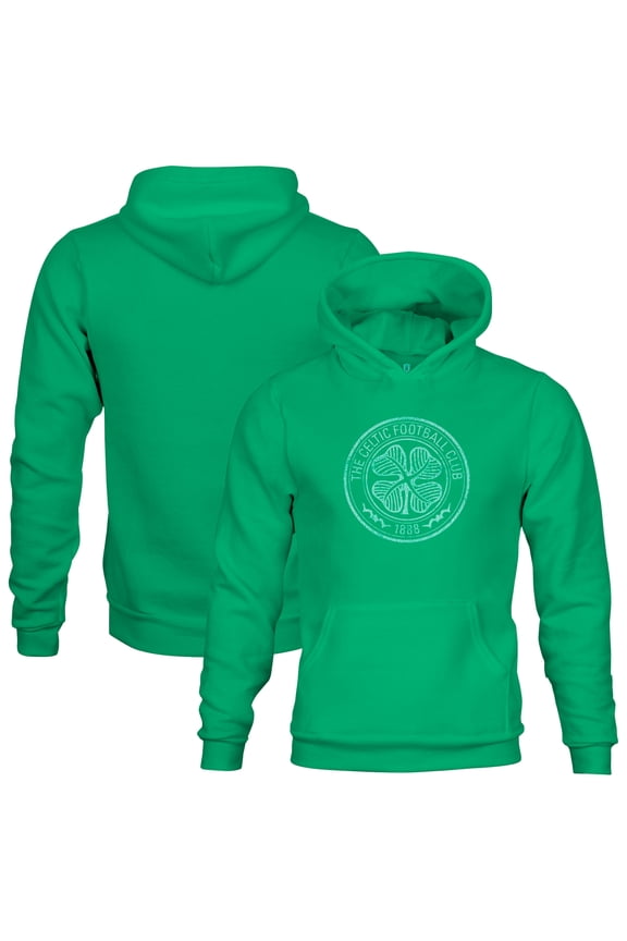 Youth 1863FC Green Celtic Color Badge Fleece Pullover Hoodie
