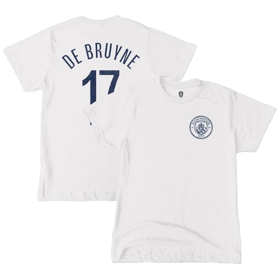 Youth 1863FC Kevin De Bruyne White Manchester City Player T-Shirt