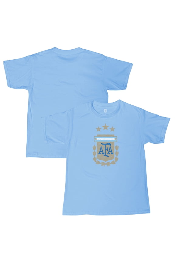 Youth 1863FC  Light Blue Argentina National Team Badge T-Shirt