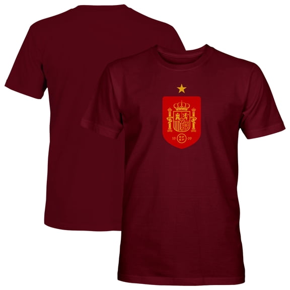 Men's 1863FC Maroon Spain National Team Color Badge T-Shirt