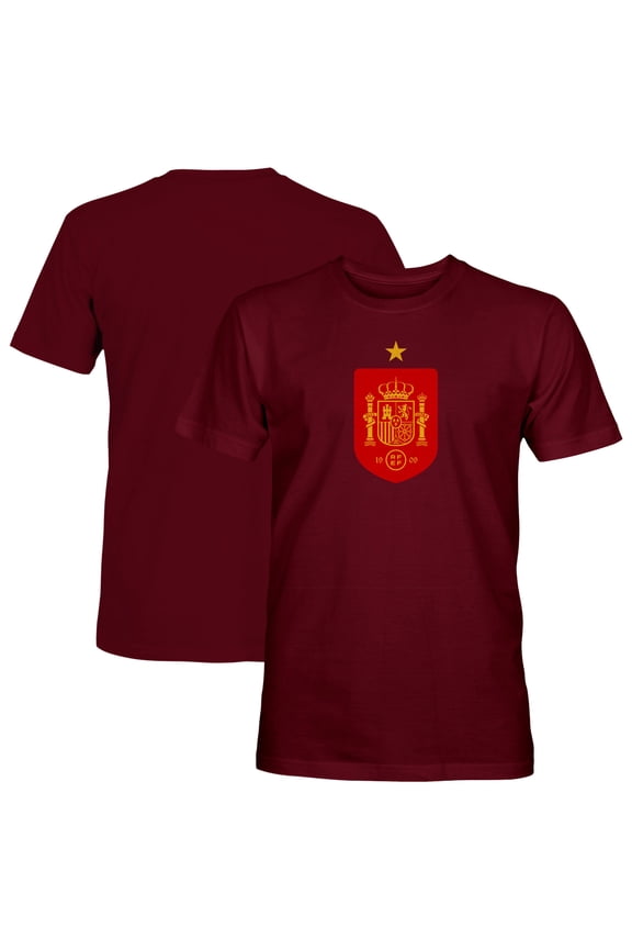 Men's 1863FC Maroon Spain National Team Color Badge T-Shirt