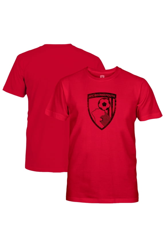 Youth 1863FC Red AFC Bournemouth Mono Badge T-Shirt