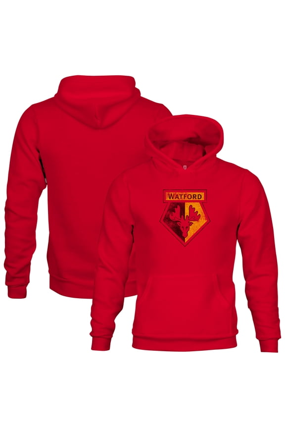 Youth 1863FC Red Watford Color Badge Fleece Pullover Hoodie