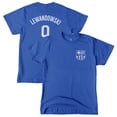 thumbnail image 1 of Youth 1863FC Robert Lewandowski Blue Barcelona Player T-Shirt, 1 of 3