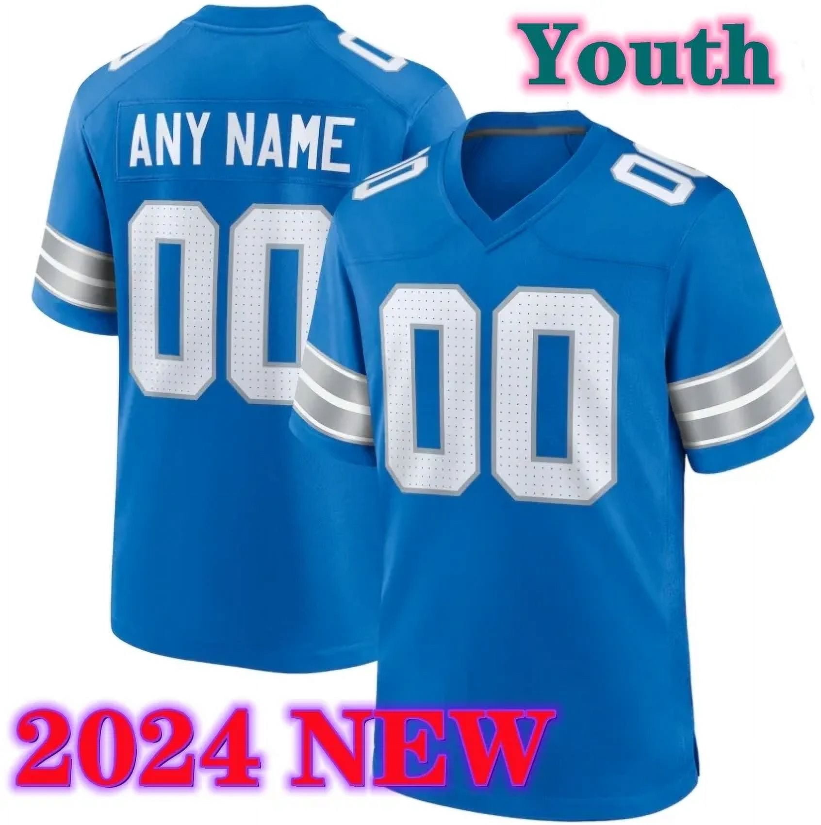 Youth 2024 AmonRa St Brow n Jahmyr Gibbs Football Jersey Sam Laporta