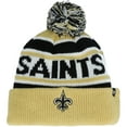 thumbnail image 1 of Youth '47 Black/Gold New Orleans Saints Hangtime Cuffed Knit Hat with Pom, 1 of 2